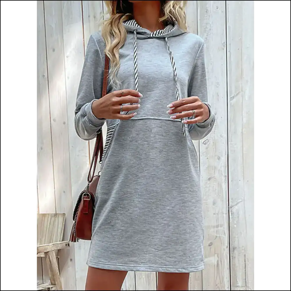 Perfee Striped Drawstring Hoodie - Hoodies Sweatshirts & on Sale Worldwide Shipping