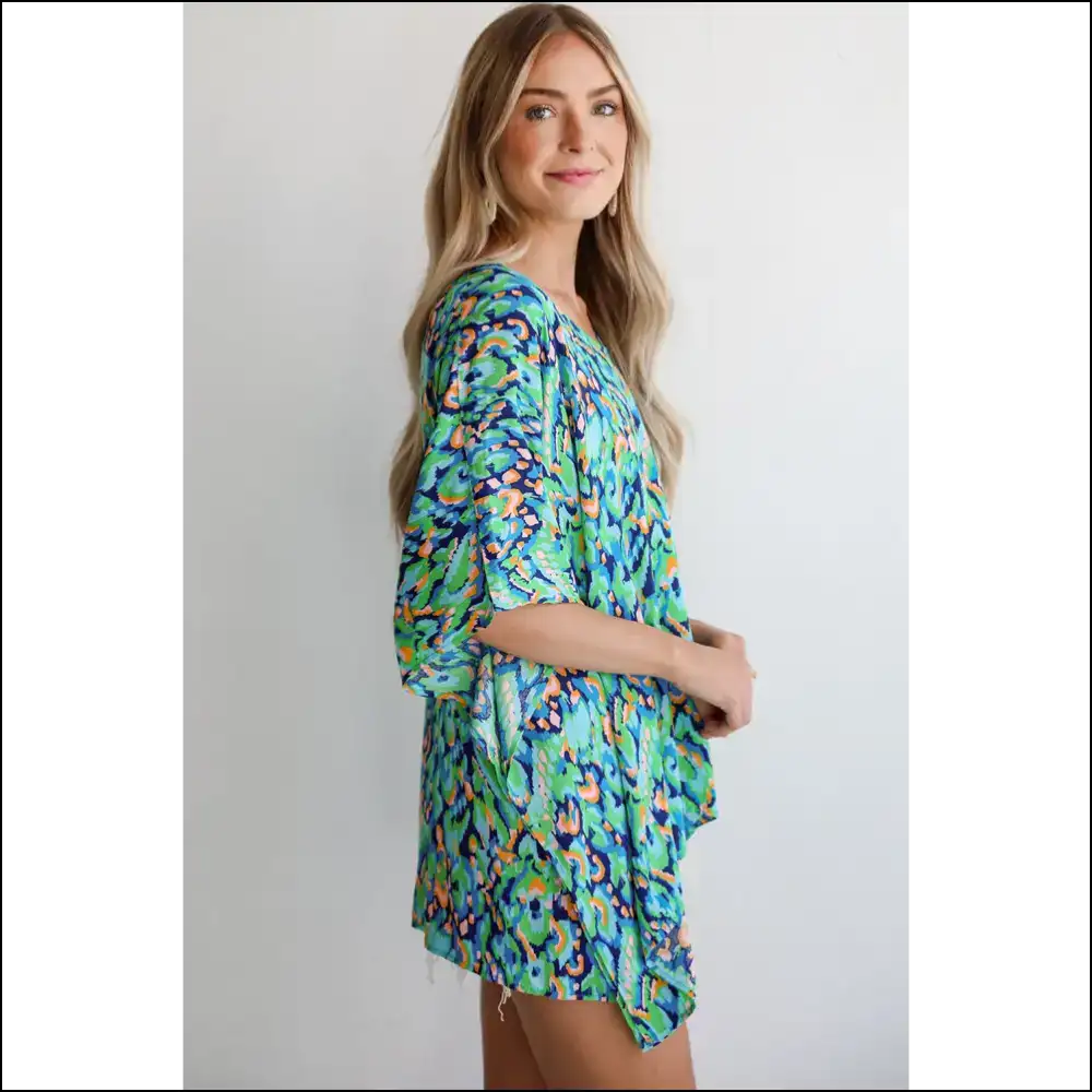 Pink Abstract Print Blouse your Closet’s New Best Friend - Blouses on Sale Worldwide Shipping