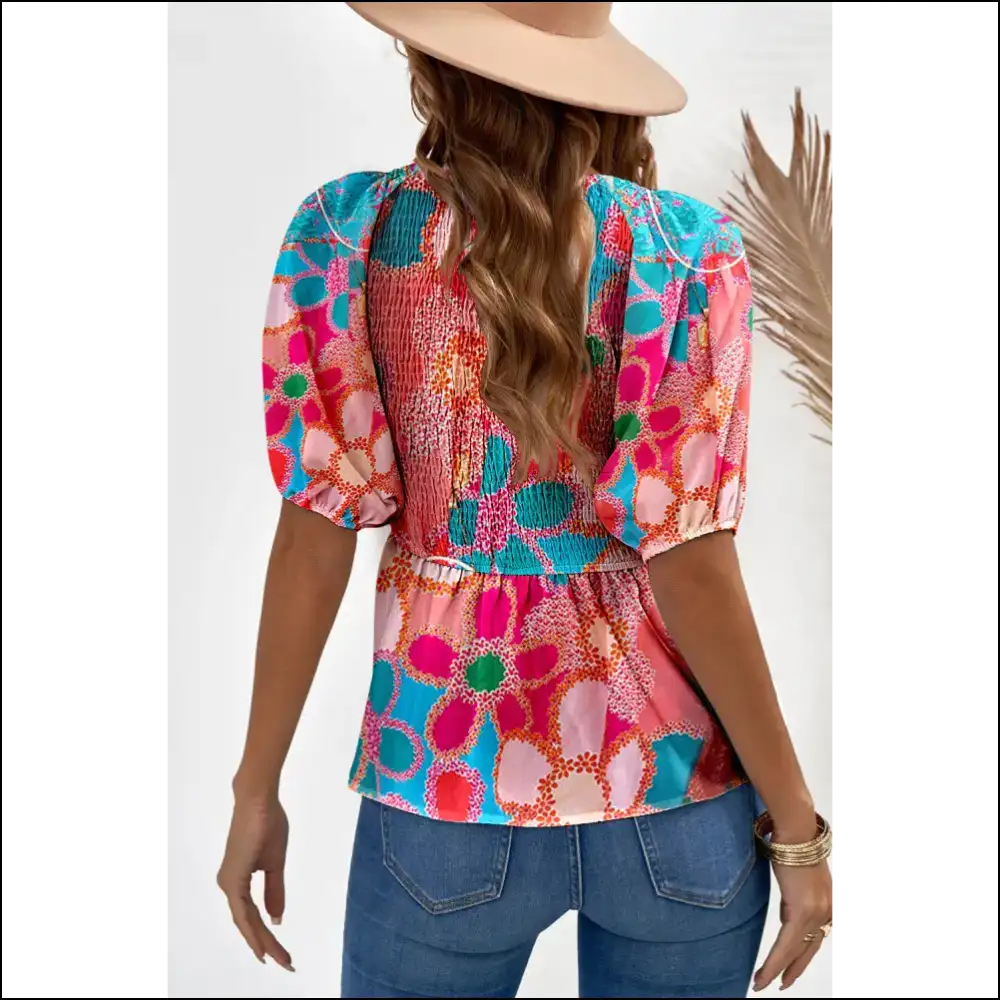 Pink Floral Puff Sleeve: Finally a Blouse that Doesn’t Suck 🌸 Needful Things - Blouses on Sale Worldwide Shipping