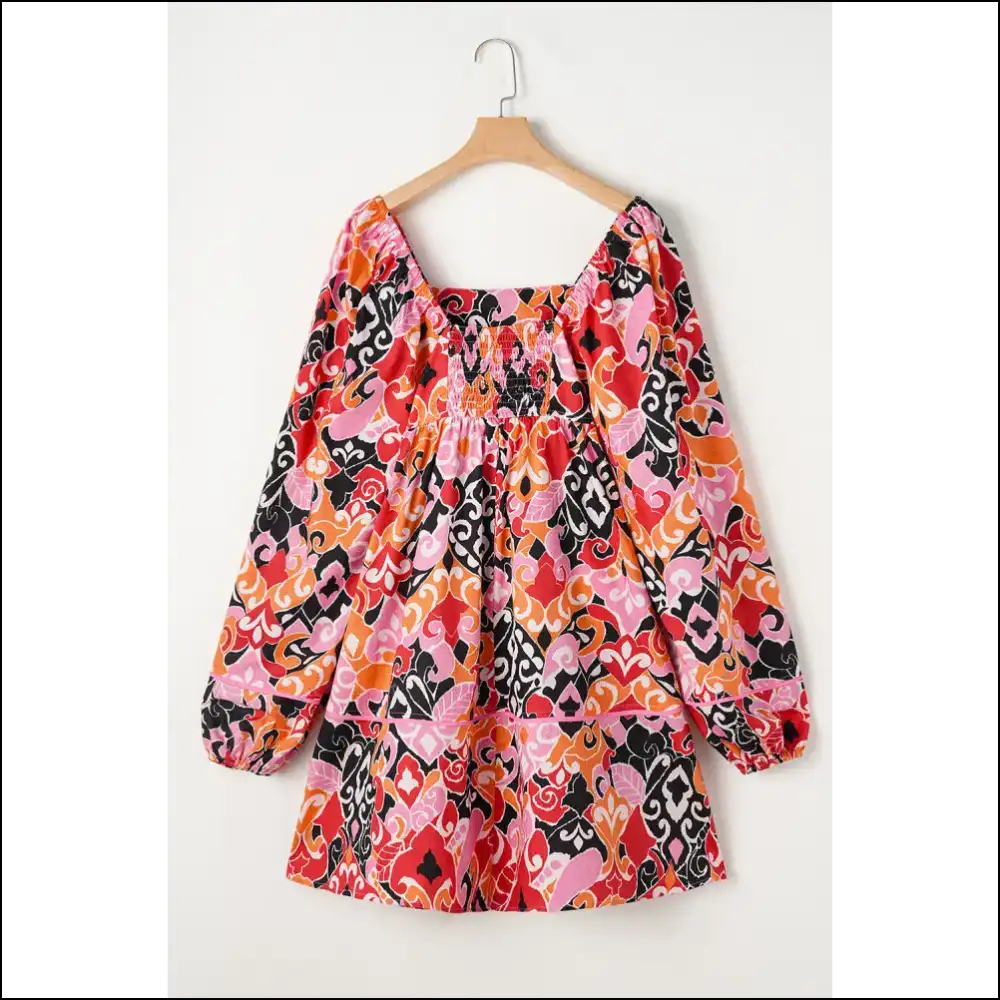 Pink Geometric Mini Dress: Puff Sleeve! Needful Things. ๐
- Short Dresses on Sale Worldwide Shipping
