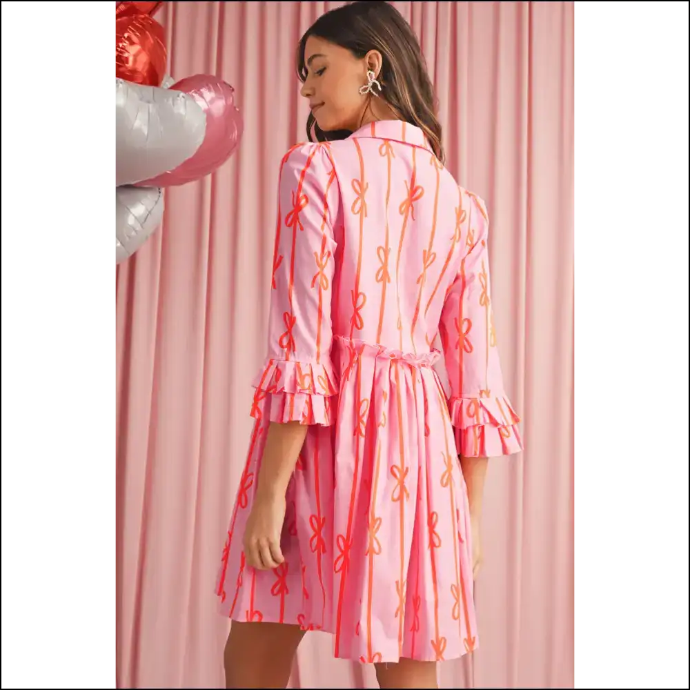 Playful Pink Bowknot Dress: Dangerously Cute from Needful Things ππ - Short Dresses on Sale Worldwide Shipping