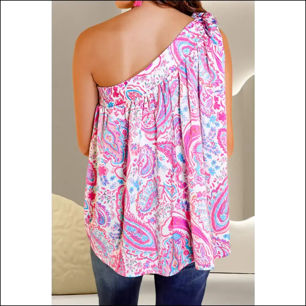 Playful Printed Shoulder Tank: Flirt Like you Mean it with Needful Things! πβ¨ - Tank Tops on Sale Worldwide Shipping