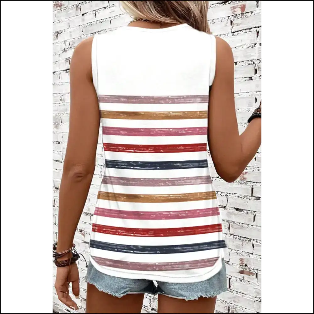 Rainbow Brite Went Goth: Chic Red Tank Top ๐๐ค Needful Things - Tops on Sale Worldwide Shipping