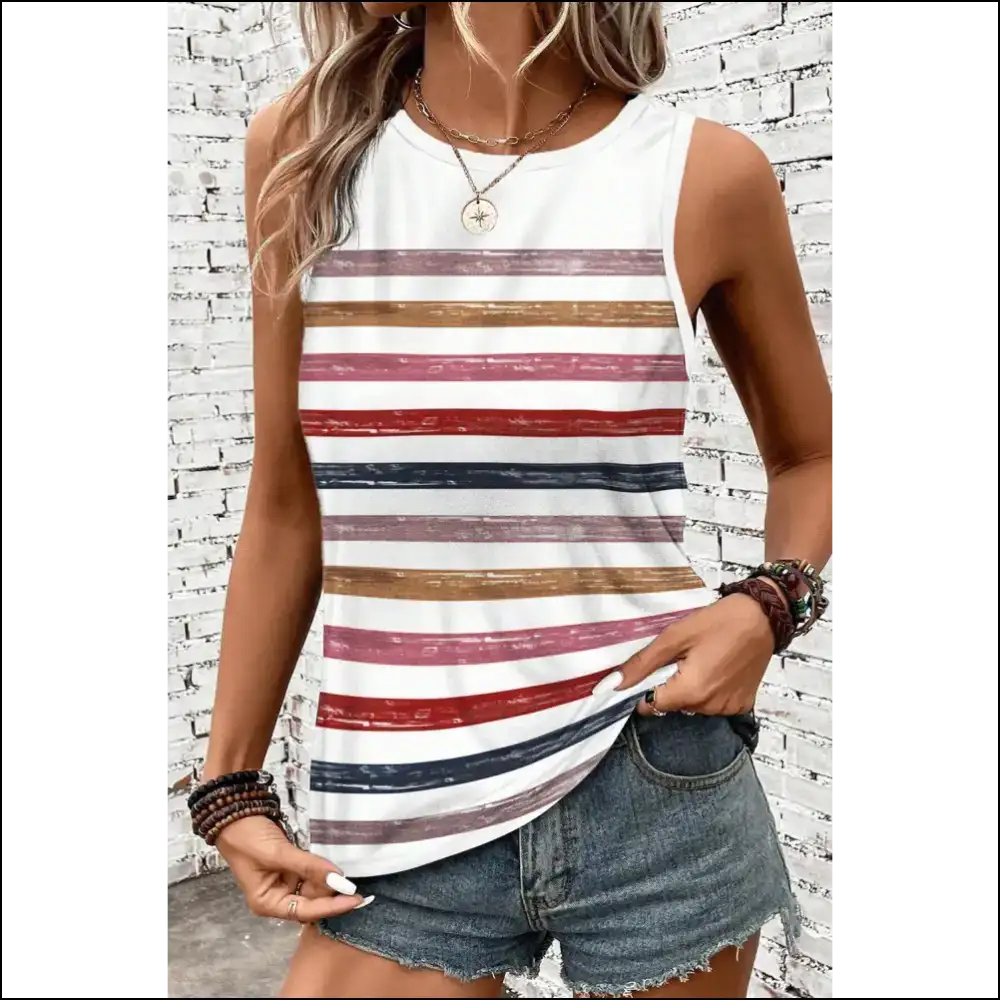 Rainbow Brite Went Goth: Chic Red Tank Top ๐๐ค Needful Things - Tops on Sale Worldwide Shipping