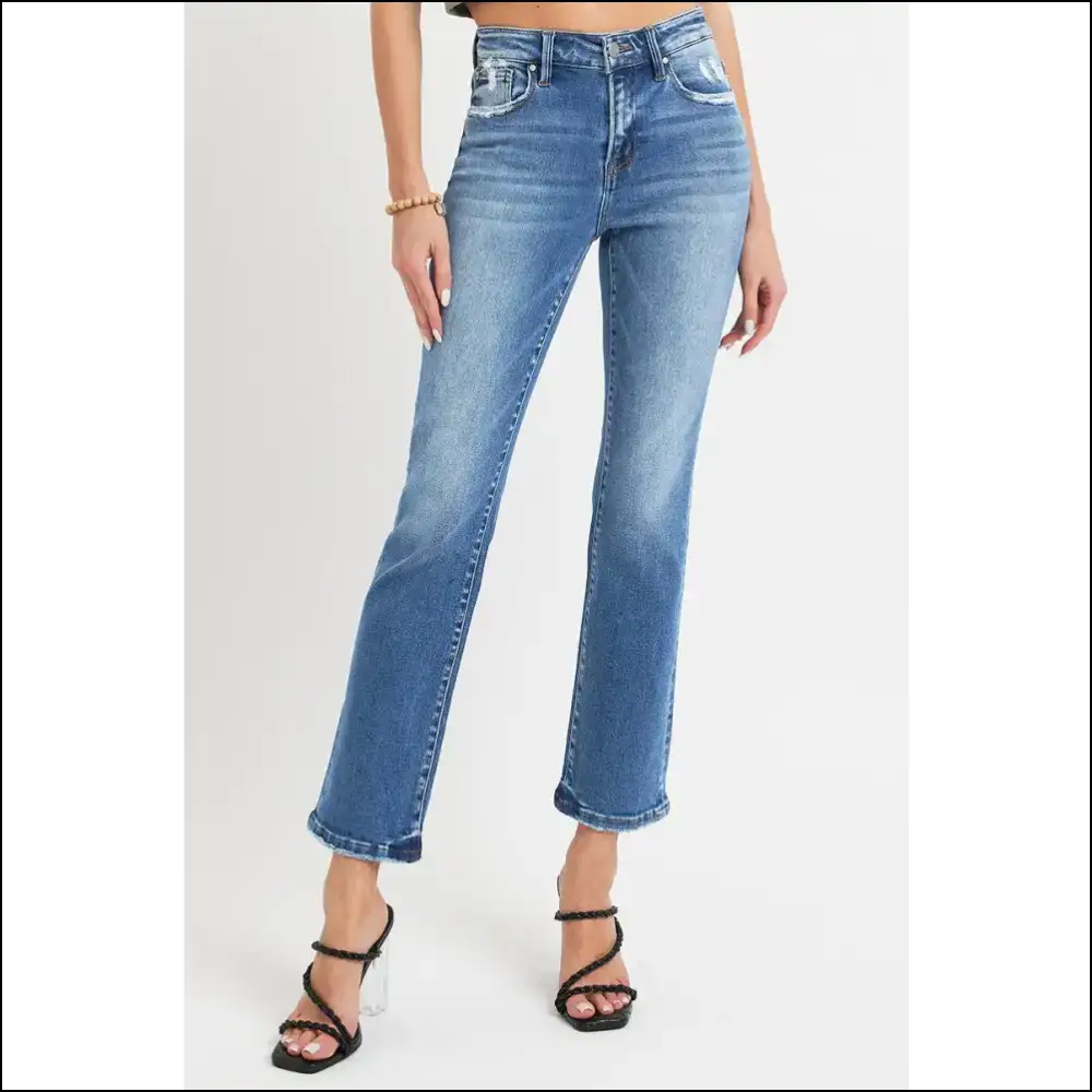 Raise your Style Game with Needful Things Mid Rise Ankle Straight Jeans π - on Sale Worldwide Shipping