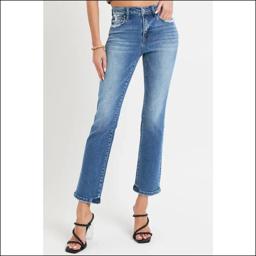 Raise your Style Game with Needful Things Mid Rise Ankle Straight Jeans π - on Sale Worldwide Shipping