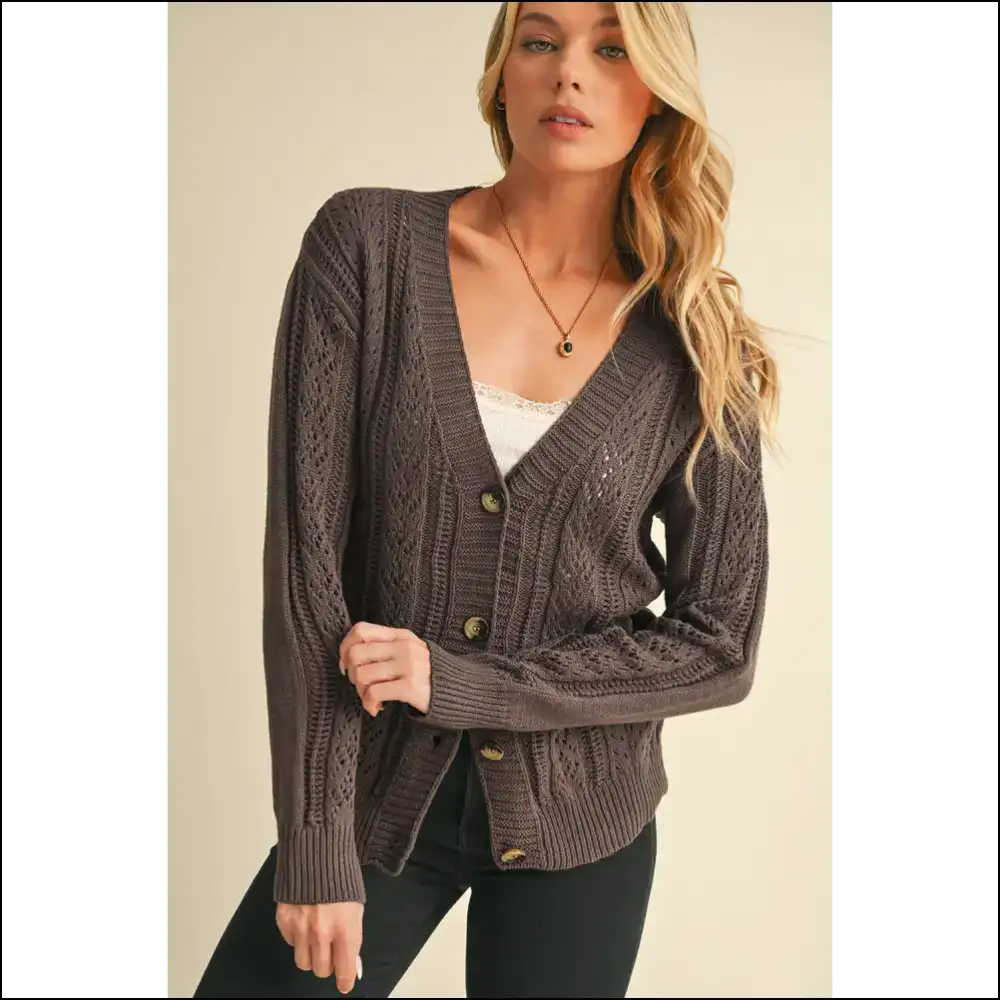 Real Teal Hollow Knit: Cardigan so Comfy Itβs Basically a Hug π Needful Things - Cardigans on Sale Worldwide Shipping