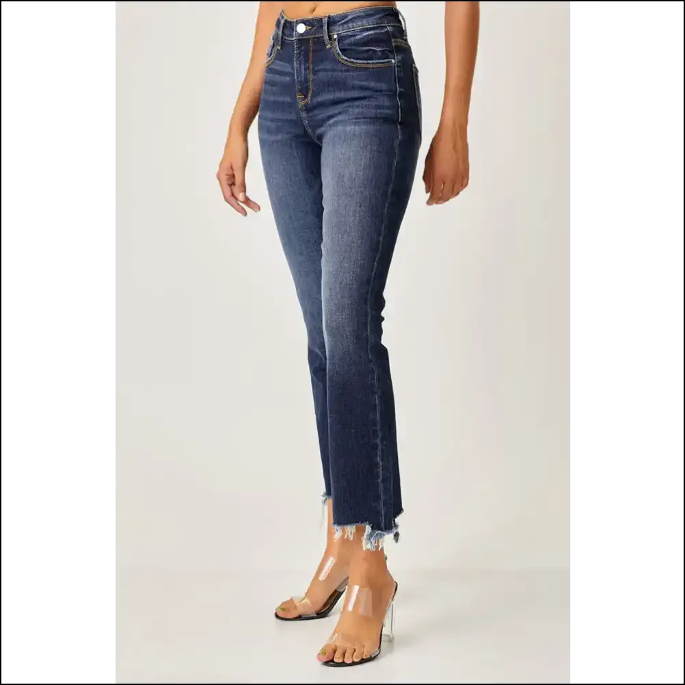Risen Frayed Hem Cropped Jeans: Dance Like no Oneβs Hemming You! π - Jeans on Sale Worldwide Shipping