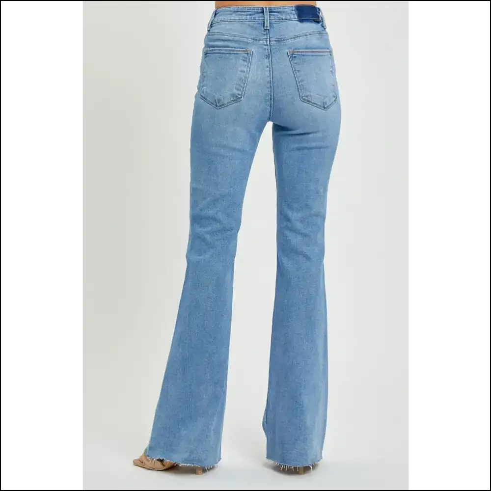 Risen High Rise: Raw Cut Hem Jeans to Make your Ex Jealous! ππβ¨ - on Sale Worldwide Shipping