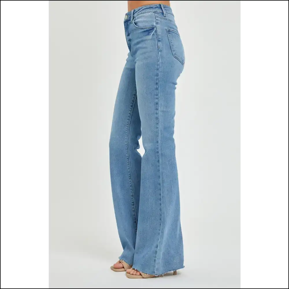 Risen High Rise: Raw Cut Hem Jeans to Make your Ex Jealous! ππβ¨ - on Sale Worldwide Shipping