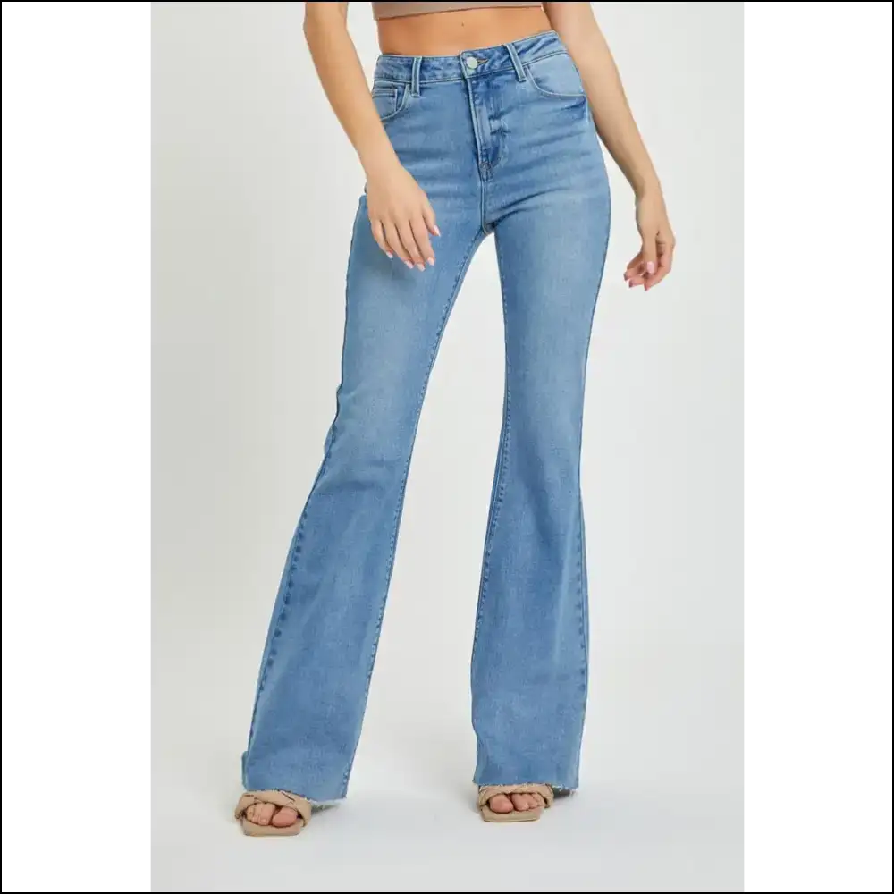 Risen High Rise: Raw Cut Hem Jeans to Make your Ex Jealous! ππβ¨ - Medium / 1xl - on Sale Worldwide Shipping