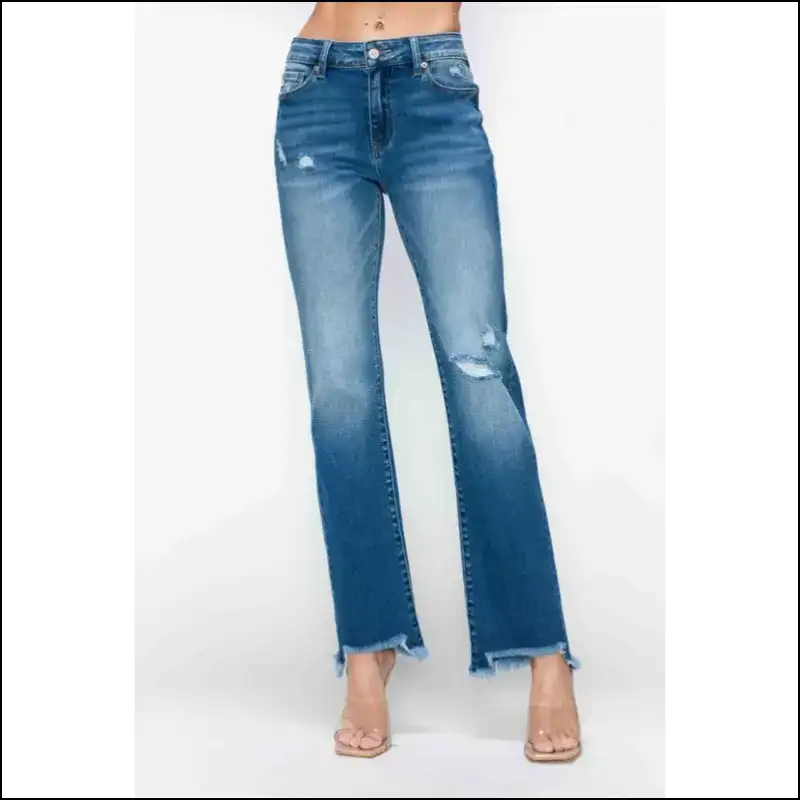Rock the Raw Hem: Strut your Stuff with Needful Things Jeans! 😎 - Jeans on Sale Worldwide Shipping