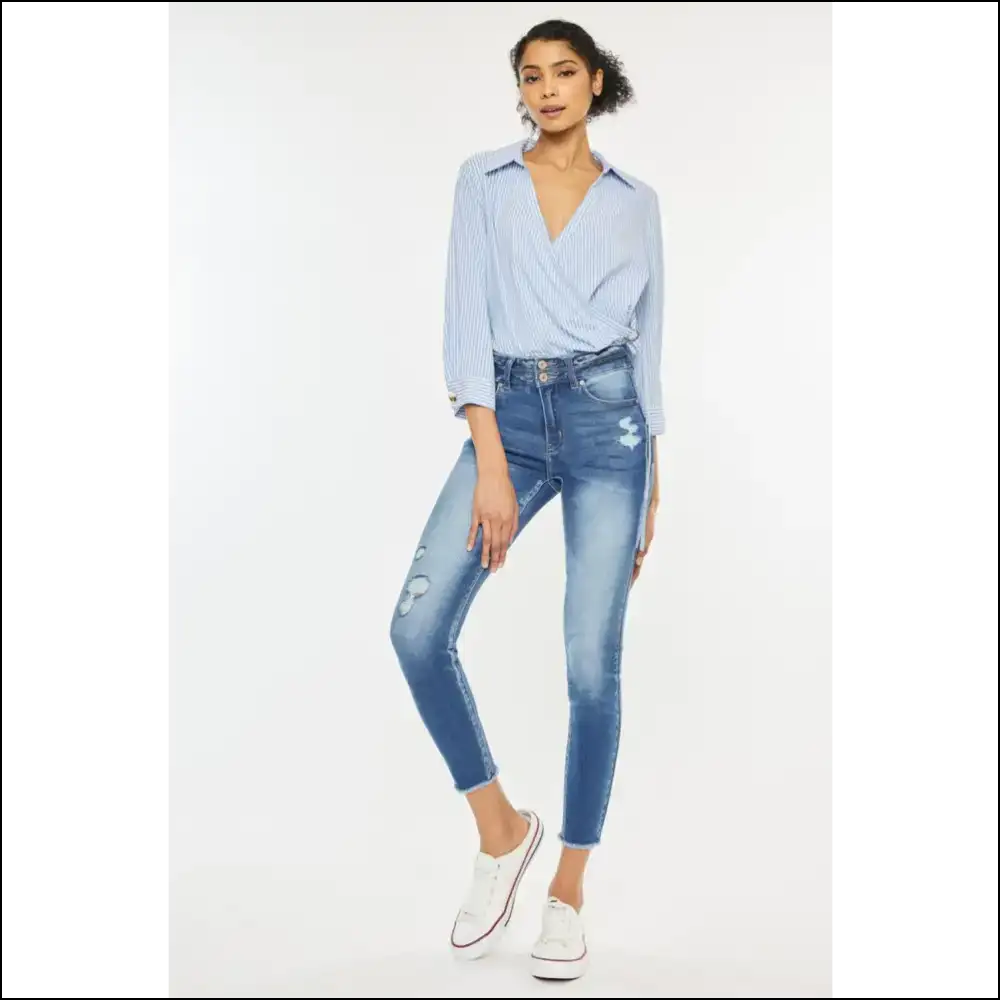 Rock the Raw Hem with Kancan: where Distressed Meets Daring π₯π - Jeans on Sale Worldwide Shipping