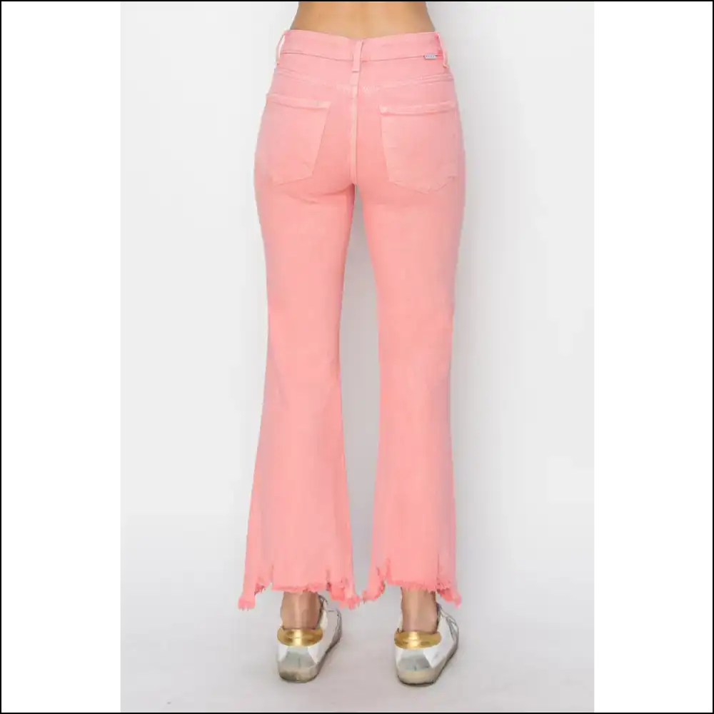 Rock your Confidence in Needful Things Trendy Raw Hem Bootcut Jeans 😂✨ - on Sale Worldwide Shipping