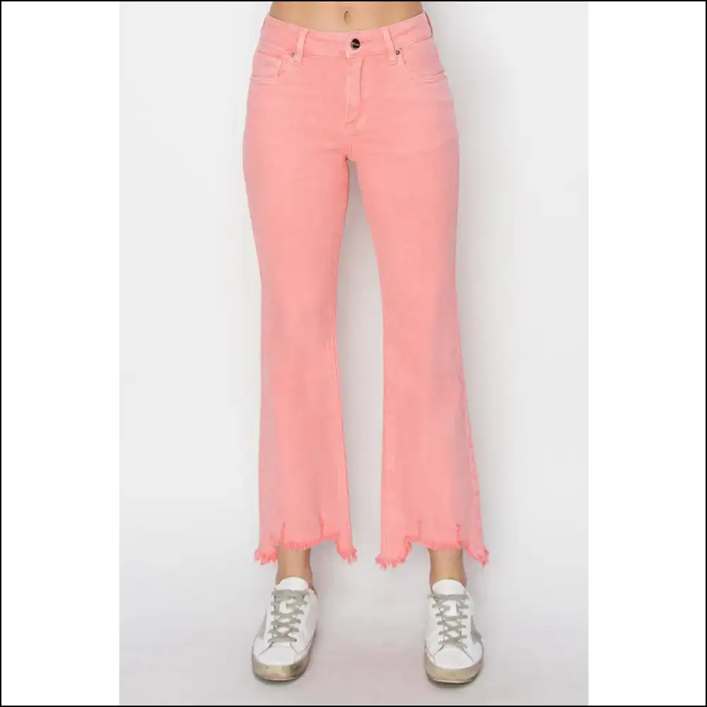 Rock your Confidence in Needful Things Trendy Raw Hem Bootcut Jeans 😂✨ - on Sale Worldwide Shipping