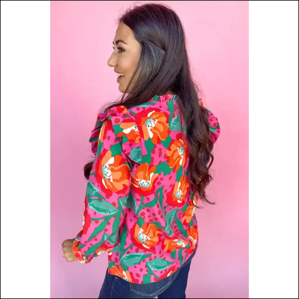 Rose Floral Print: Finally a Top that Gets Me! - Needful Things πΉπ - Plus Size Tops on Sale Worldwide Shipping