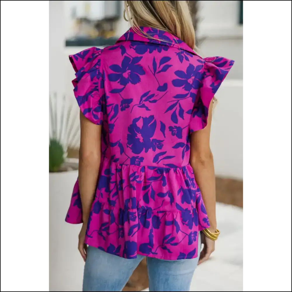 Rose Floral Print: from Frumpy to Fabulous! 🌹 Needful Things - Blouses on Sale Worldwide Shipping