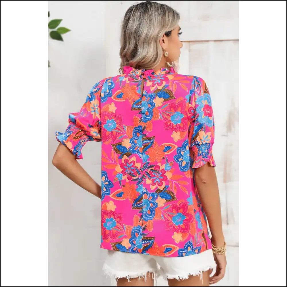 Rose Frill Neck Puff Sleeve: so Frilly It’s! 🌹needful Things - Blouses on Sale Worldwide Shipping