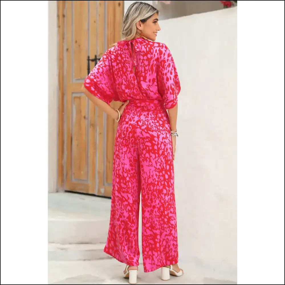 Rose Leopard Print Jumpsuit: One-piece Wonder 🐆🌹 Needful Things - Jumpsuits & Rompers on Sale Worldwide Shipping