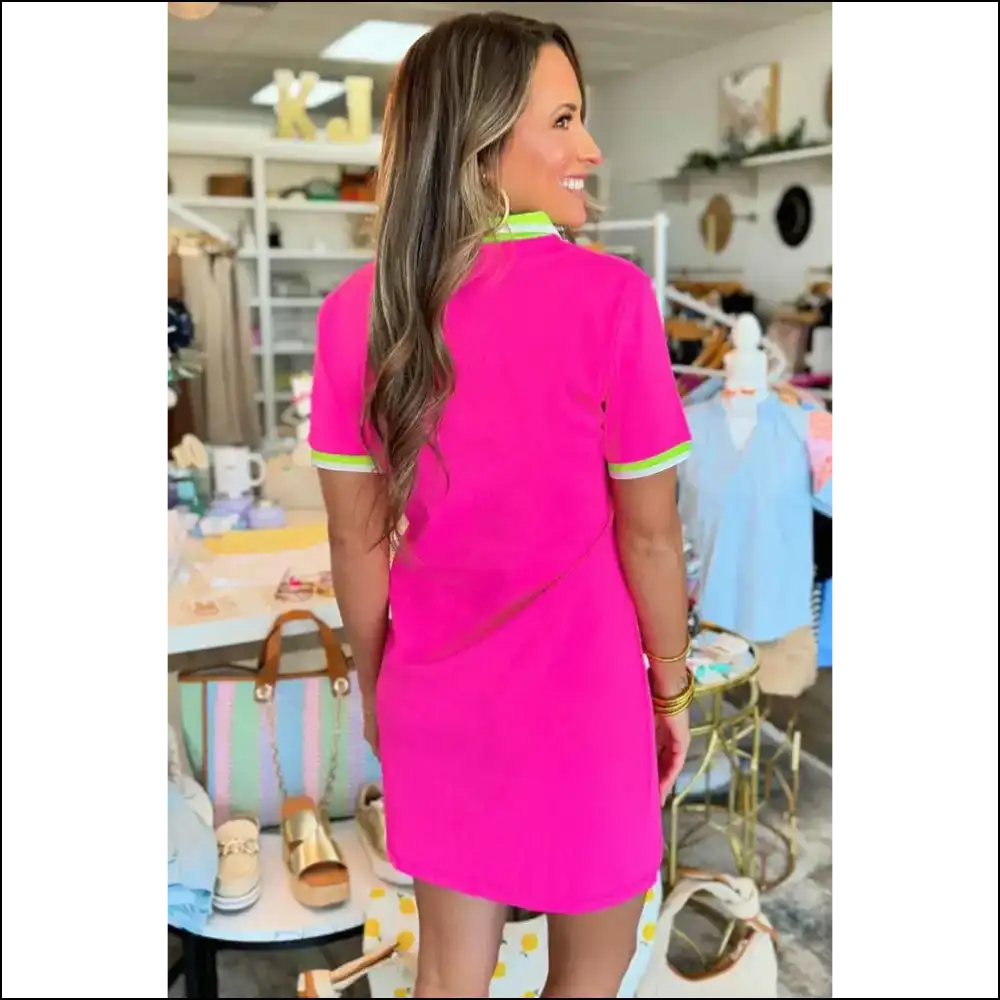 Rose Red Contrast Dress: Dangerously Cute 🔥 Needful Things - Short Dresses on Sale Worldwide Shipping