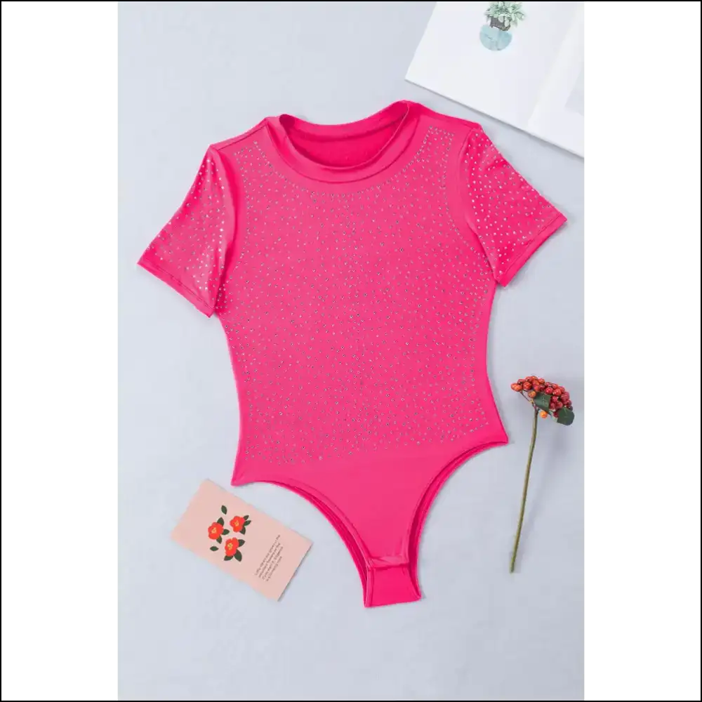 Rose Rhinestone Bodysuit: so Sparkly It’s! ✨ Needful Things - Bodysuit on Sale Worldwide Shipping
