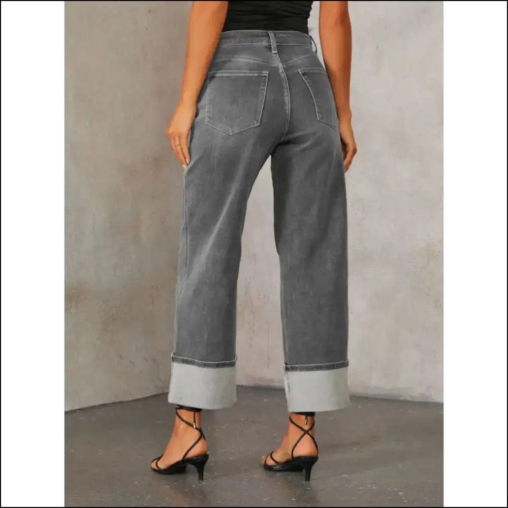 Sassy High Waisted Straight Leg Jeans: Jeans that Dare to Care! ππβ¨ - on Sale Worldwide Shipping