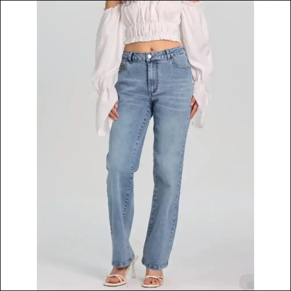 Sassy Straight Jeans: Because Confidence Looks Good on Everyone! - Jeans on Sale Worldwide Shipping