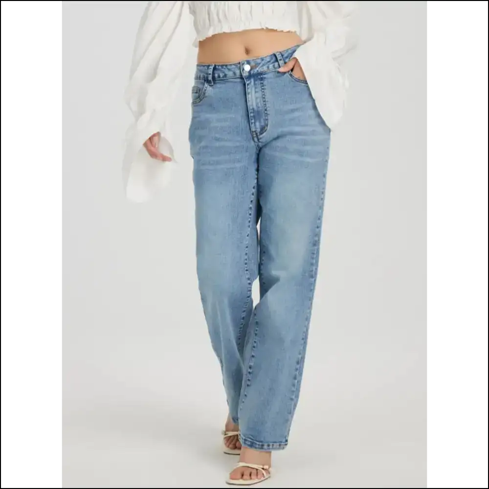 Sassy Straight Jeans: Because Confidence Looks Good on Everyone! - Jeans on Sale Worldwide Shipping