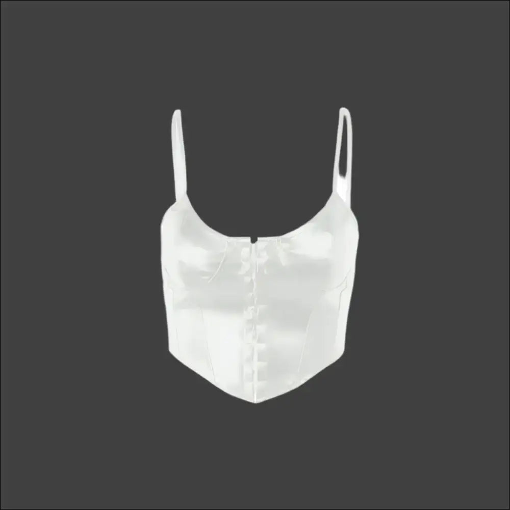 Scoop Neck Spaghetti Strap: Wear your Crown in Style Darling ππ - White / s - Tank Tops on Sale Worldwide Shipping