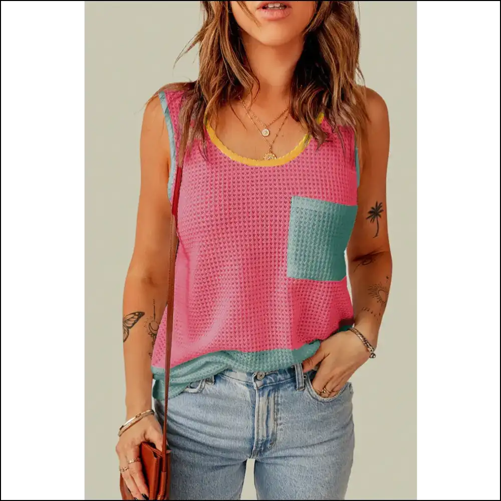 Scoop Neck Strut: where Fabulous Meets Wide Strap and Dark Humor 😜✨ - Strawberry / m - Tank Tops on Sale Worldwide Shipping