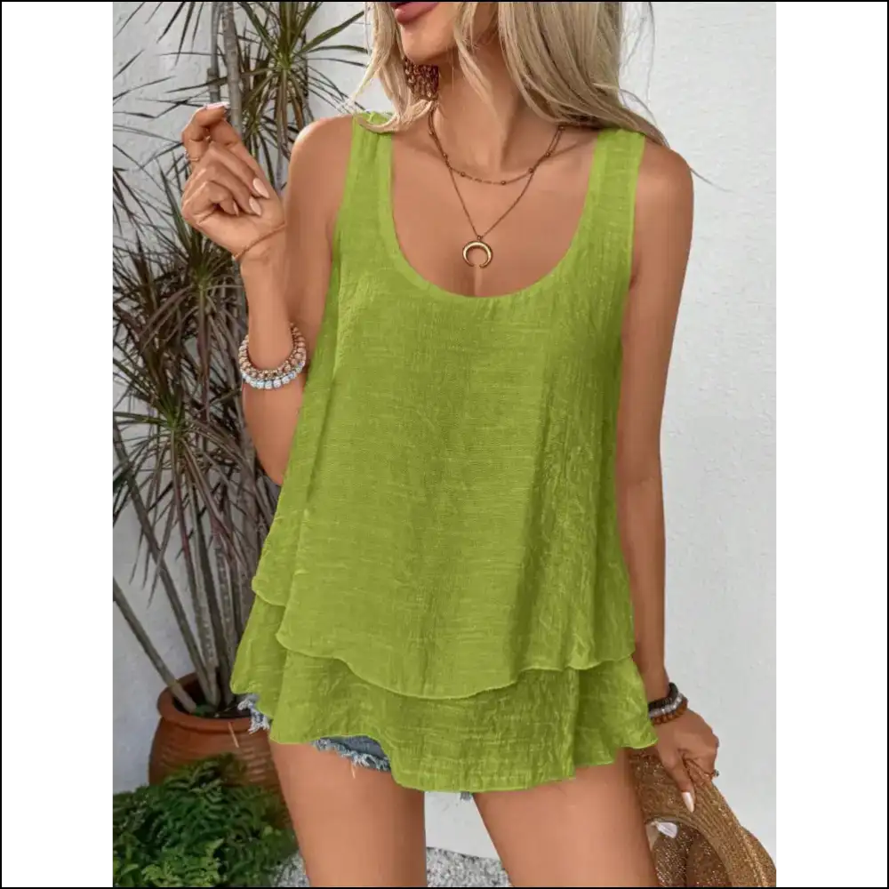 Scoop Neck your Way to Fabulousness with Needful Things Tank Tops! πβ¨ - Tops on Sale Worldwide Shipping