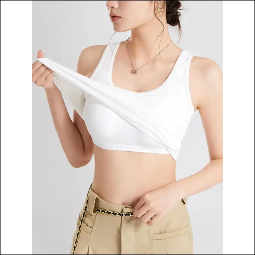 Scoop your Way to Wow with Needful Things’ Crisscross Cove! 😍✨ - White / s - Tank Tops on Sale Worldwide Shipping
