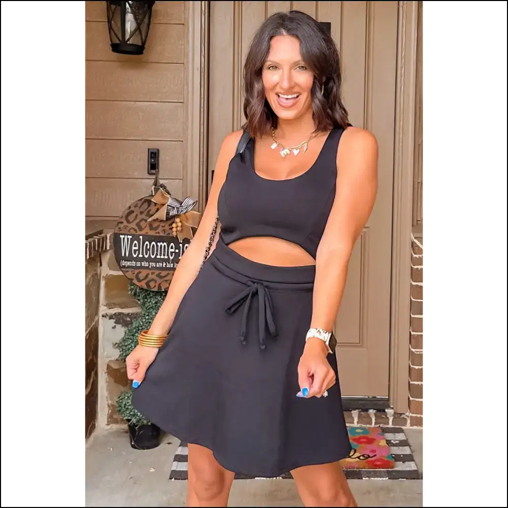 Seductive Black Mini Dress: High Waist Hilariousness from Needful Things π - Short Dresses on Sale Worldwide Shipping