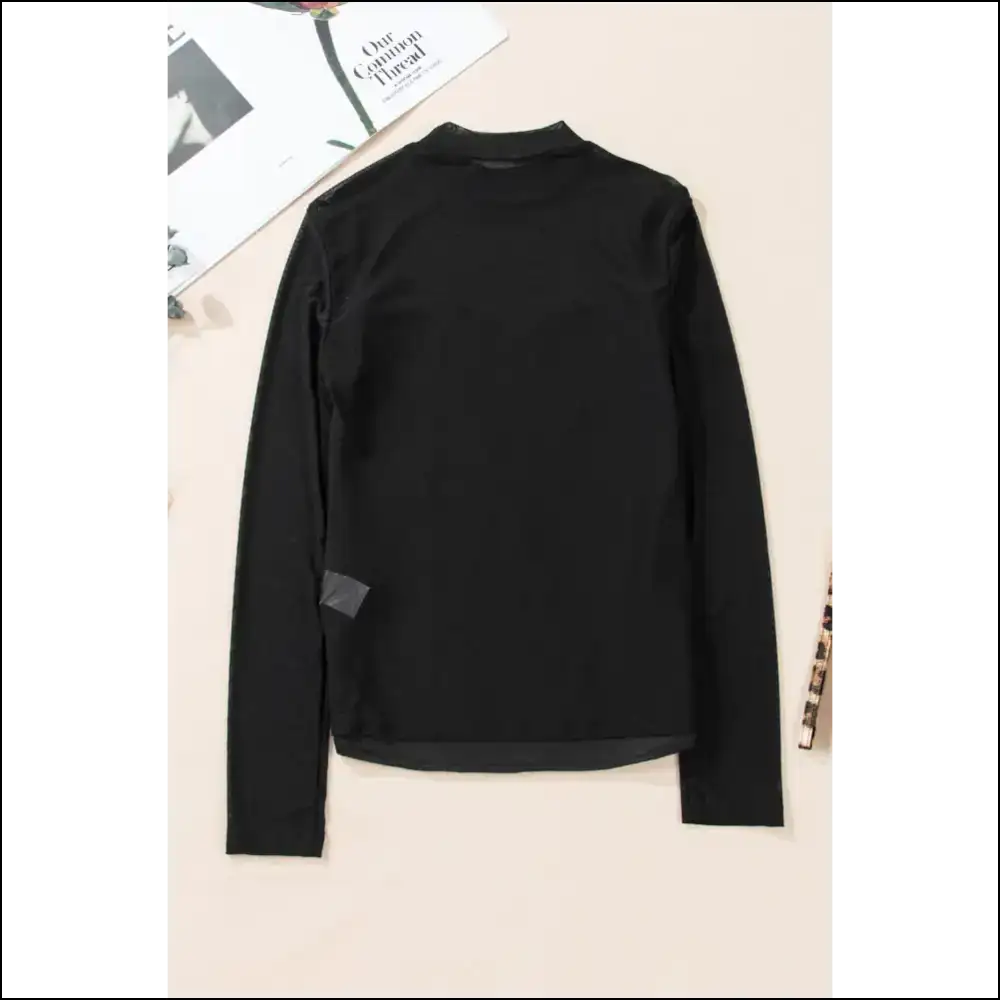 Sequin Shenanigans: Black Sheer Mayhem from Needful Things ?π€ - Blouses on Sale Worldwide Shipping