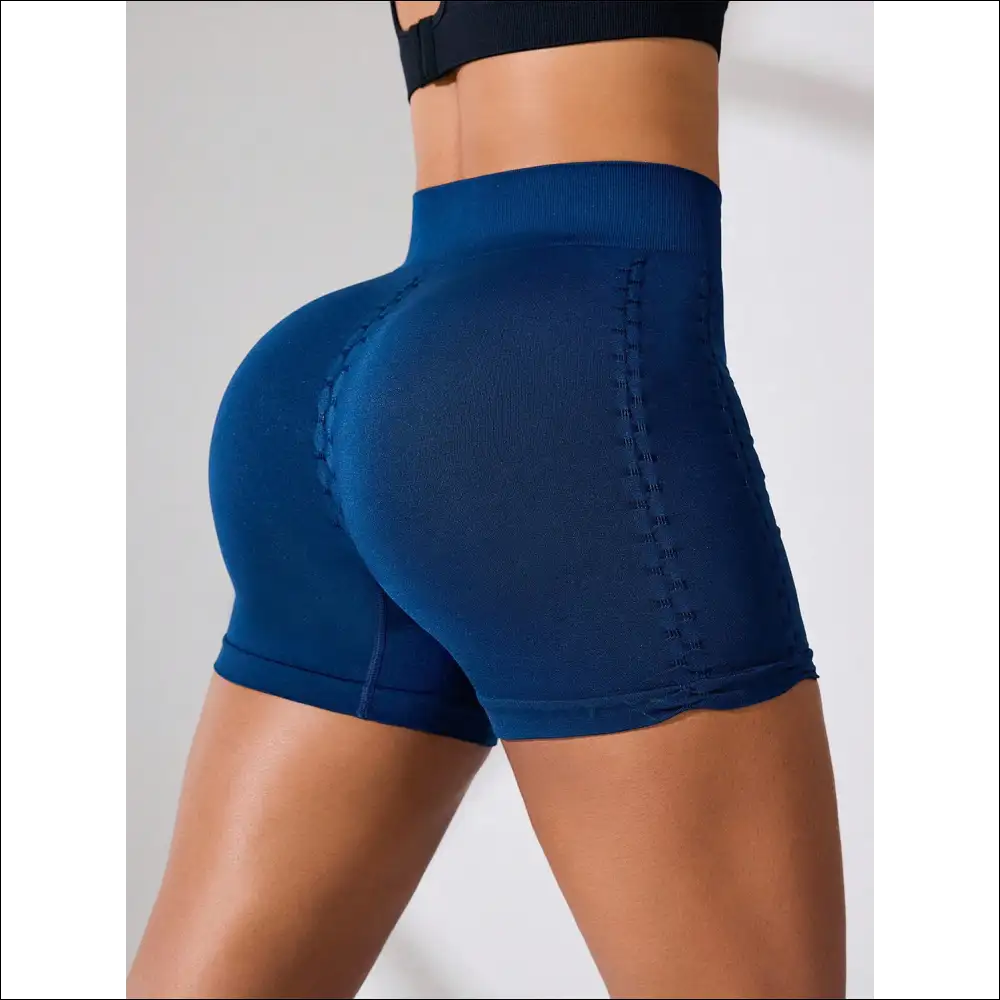 Ruched High Rise Active Shorts - on Sale Worldwide Shipping