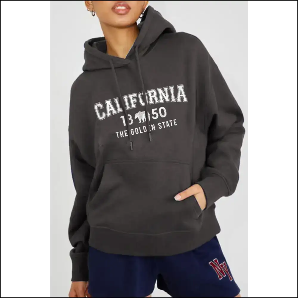 Simply Love California Graphic Hoodie - Hoodies Sweatshirts & on Sale Worldwide Shipping
