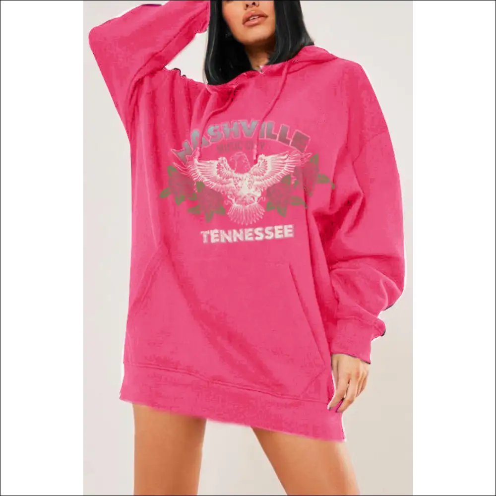 Simply Love Nashville Graphic Hoodie - Hoodies Sweatshirts & on Sale Worldwide Shipping