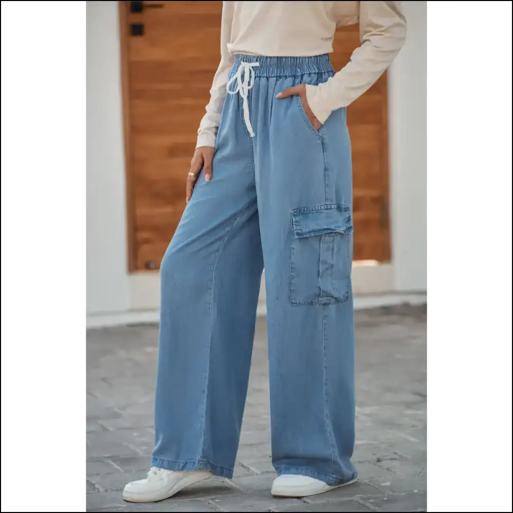 Sky Blue Wide Leg Jeans: Pants so Good They’re Magical ✨ Women’s Fashion - Jeans on Sale Worldwide Shipping