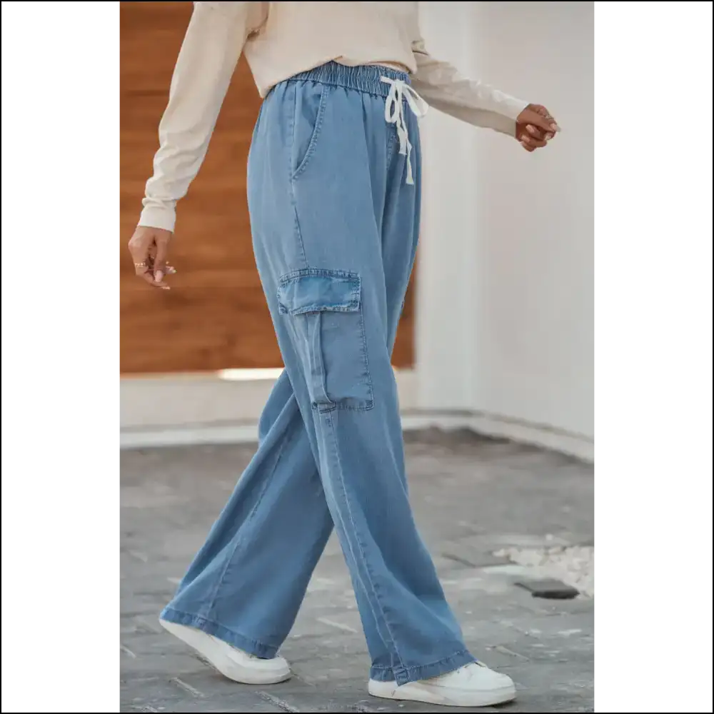Sky Blue Wide Leg Jeans: Pants so Good They’re Magical ✨ Women’s Fashion - Jeans on Sale Worldwide Shipping
