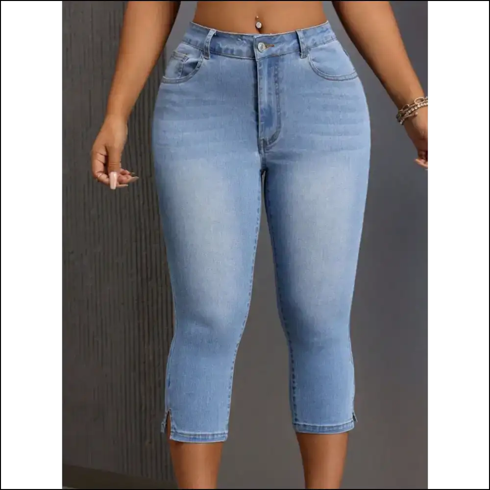 Slit Skinny Jeans: your New Bff for Stylishly Uncensored Adventures! - Jeans on Sale Worldwide Shipping