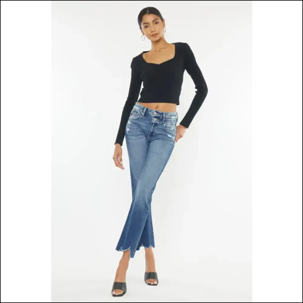 Squeeze Into Style: Kancan High Rise Slim Straight Jeans β Pants of Dreams! ππ - on Sale Worldwide Shipping