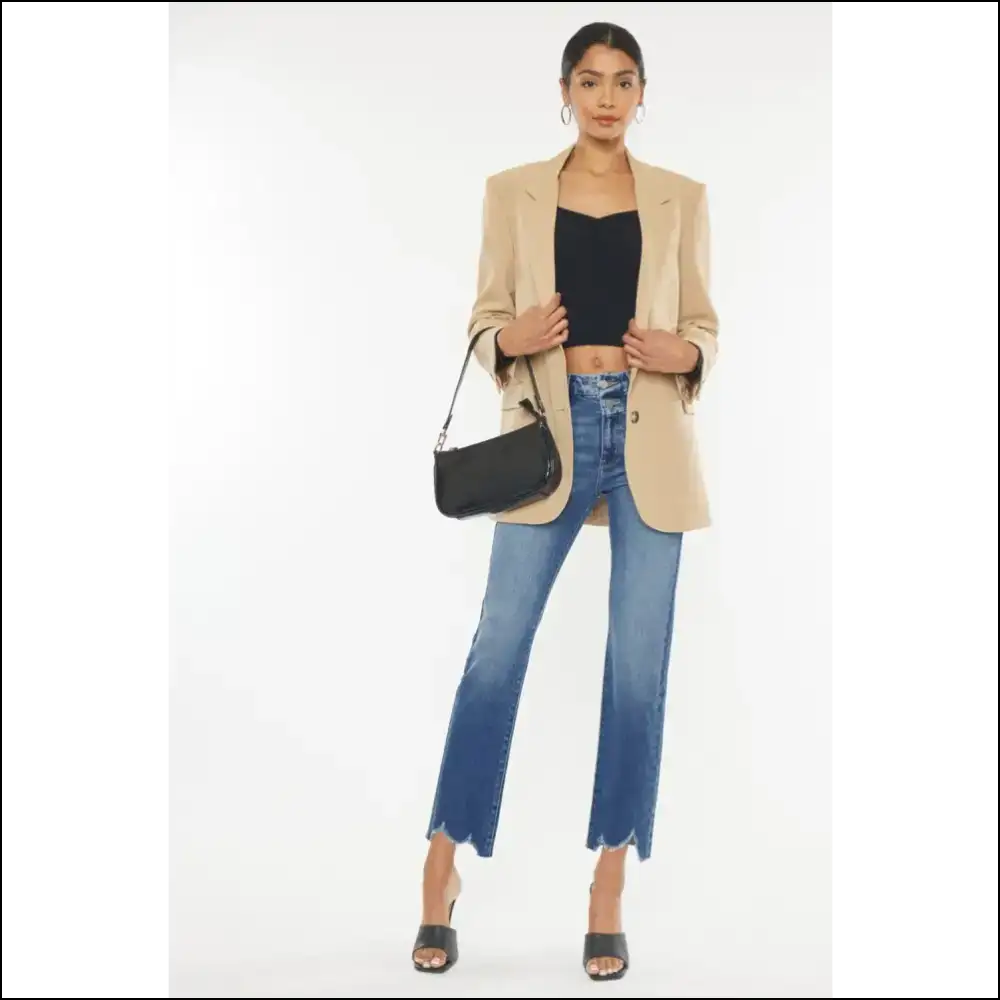 Squeeze Into Style: Kancan High Rise Slim Straight Jeans β Pants of Dreams! ππ - Medium / on Sale Worldwide Shipping