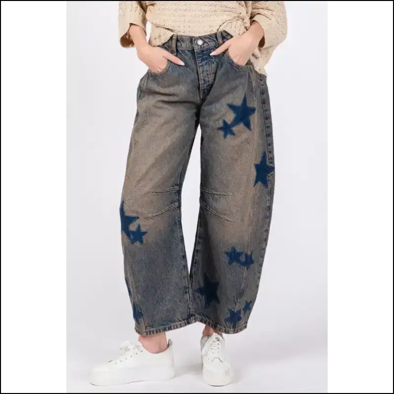Step Into Star Quality with Needful Things Fig Wide Leg Jeans ππ - Dark Grey / s - on Sale Worldwide Shipping