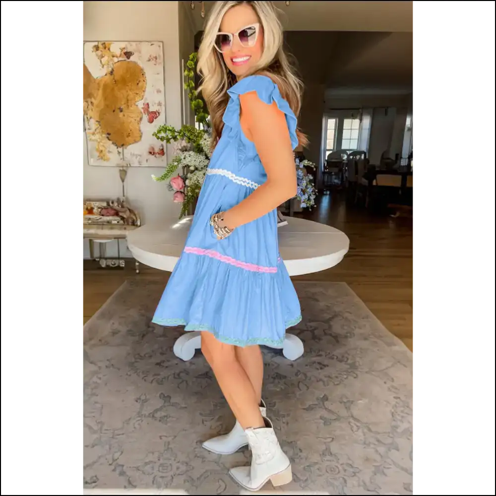 Strawberry Pink Flutter Sleeve Dress: so Fetch! π Needful Things Approved - Short Dresses on Sale Worldwide Shipping