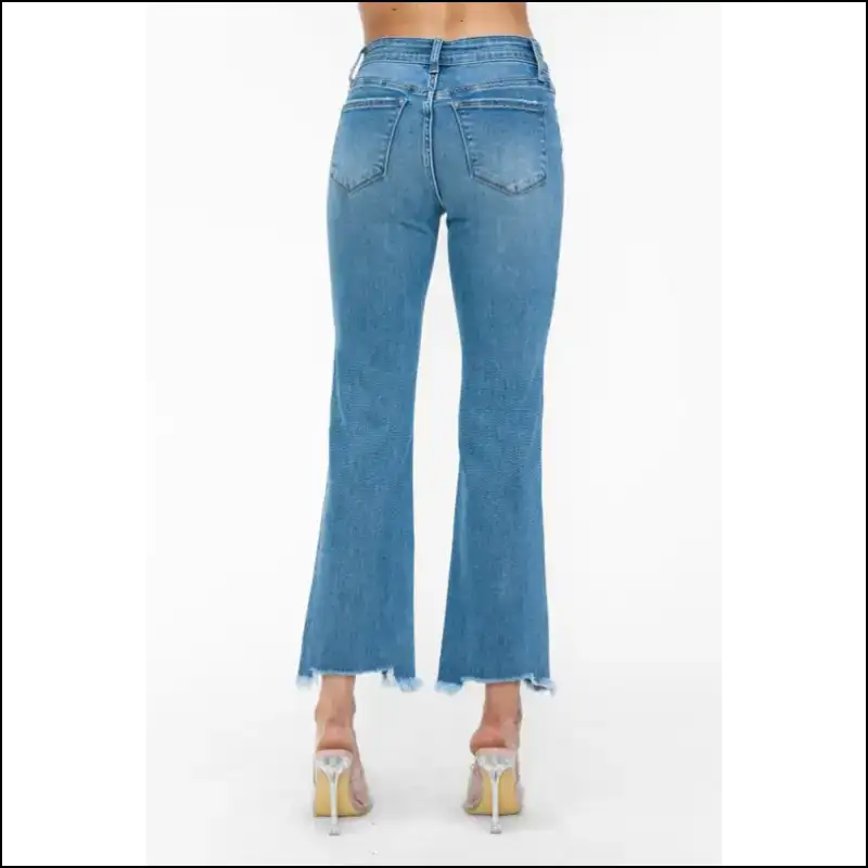 Strut in Style with Needful Things Raw Hem Distressed Jeans - Look Badass! - on Sale Worldwide Shipping