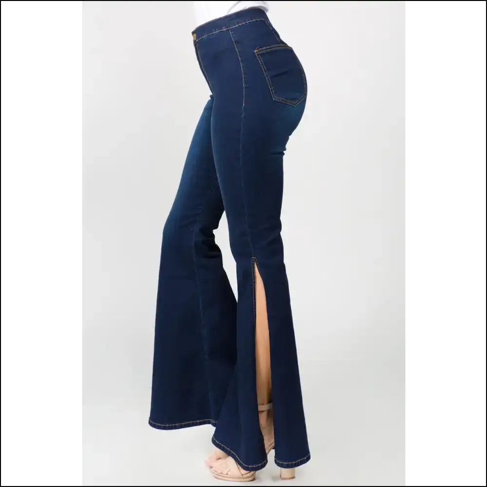 Strut Like you Own the Catwalk in Needful Things Bazi Slit Flare Jeans! ππ - Jeans on Sale Worldwide Shipping