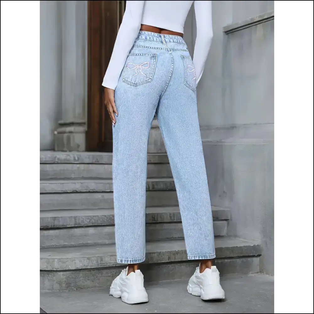 Take your Style to New Heights with our Distressed High Rise Jeans! 😍 - Jeans on Sale Worldwide Shipping