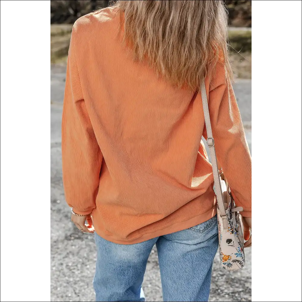 Thankful Round Neck Long Sleeve Sweatshirt - Sweatshirts & Hoodies on Sale Worldwide Shipping