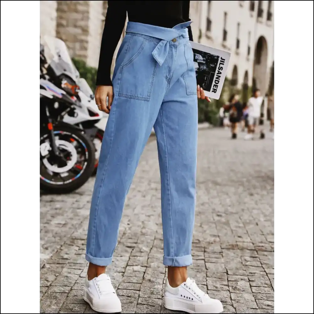 Tied Straight Jeans: Because Life is too Short for Boring Pants ๐๐ - Jeans on Sale Worldwide Shipping