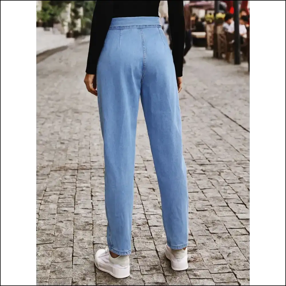 Tied Straight Jeans: Because Life is too Short for Boring Pants ๐๐ - Jeans on Sale Worldwide Shipping